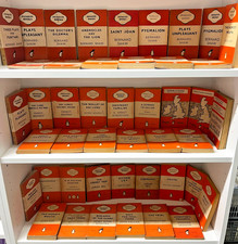 Penguin Orange Book Set Vintage Paperbacks Uniform Set 45 Books Literature Lot