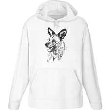 'African Wild Dog' Adult Hoodie / Hooded Sweater (HO048107)