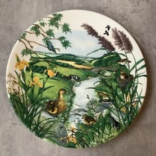 Wedgewood 1987 'The Meandering Stream' Decorative Plate Colin Newman Ducks 