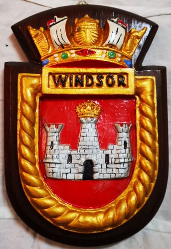 Hms windsor ship crest - windsor,