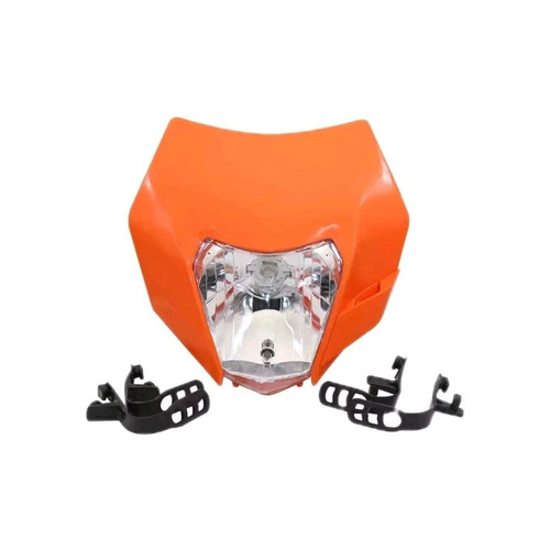 Complete headlight orange ktm - complete,