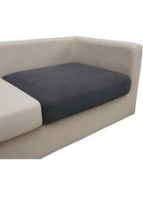 3  Gray Solid Stretch Cushion