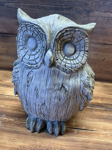 Stone garden large owl - owl, statue