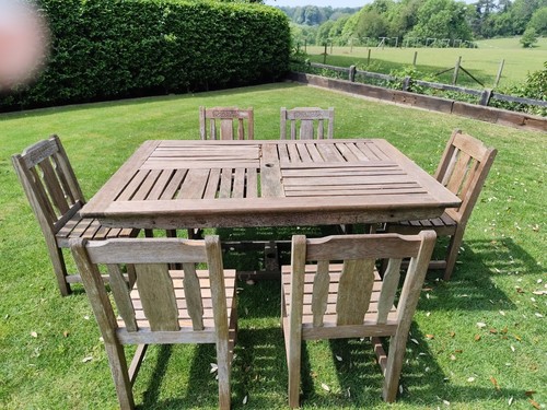 Solid wood garden table and - wood,