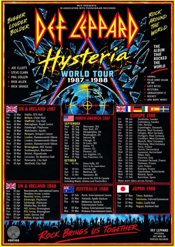 Def leppard 1987 hysteria - leppard, 1987/88