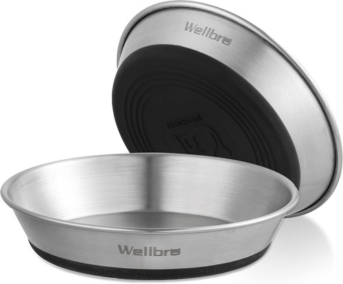 Stainless steel cat bowls - stainless,