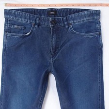Mens HUGO BOSS DELAWARE Stretch Slim Straight Blue Jeans W33 L32