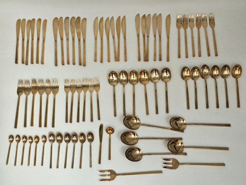 Brass person dining flatware - person,