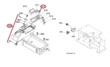 Kubota "KX36-3" Ignition Switch, Work Lamp Switch & Air Cleaner Cap Clips