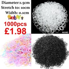 Hair Rubber Bands Small Mini Elastic Braids Girls Women Kids Braiding Plaits Set