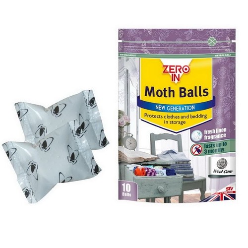 Zero moth balls - zero, in