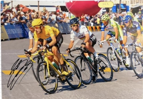 Sized photo signed by - photo,
