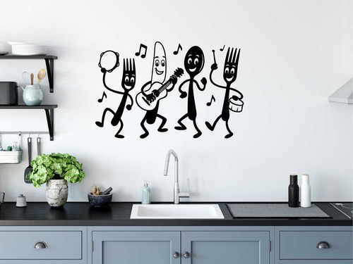 Funny cutlery wall sticker - funny,