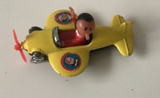 CORGI DIE CAST TOY OLIVE OIL IN YELLOW PLANE VINTAGE