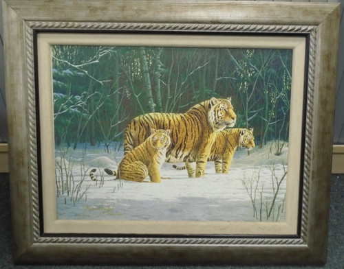 Framed print winter - winter, retreat