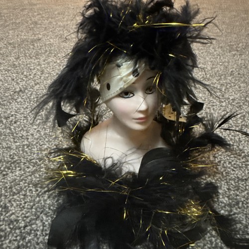 Art deco style showgirl bust - art,