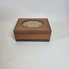 Vintage Wooden Box With Hinged