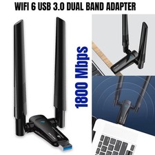 1800Mbps Dual Band 2.4/5G USB