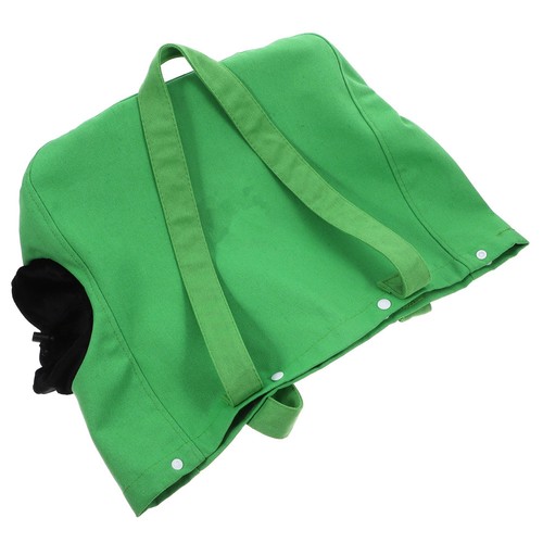 Green canvas cat carrier - green,