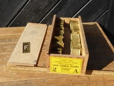 Vintage cased set of Brass