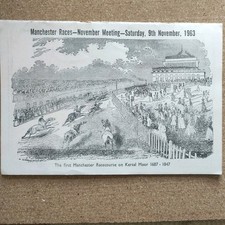 Manchester Race Card 9th November 1963 Final Meeting Lester Piggott