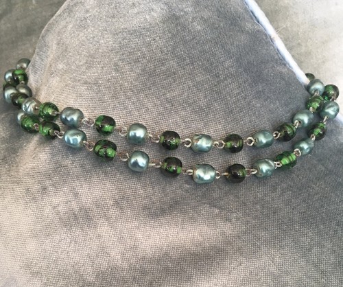 Art deco aqua green glass - art,