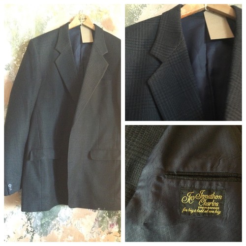 Mens coat size black wool - black,