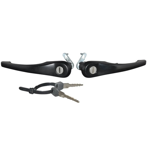 Door handle set black porsche - door,