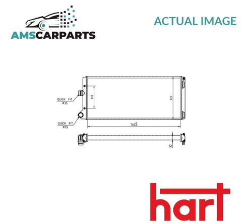 Engine cooling radiator 637 - cooling,