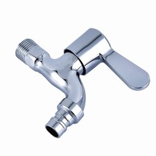 Outdoor Indoor Garden/Washing lever 1/2" Tap High Quality CHROME 