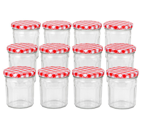 Jam jars glass wide mouth - jam,