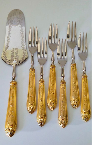 Antique french gilt - antique, dessert