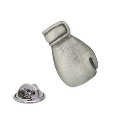 English Handmade Pewter Boxing Glove Lapel Pin Badge 15 x 20 mm