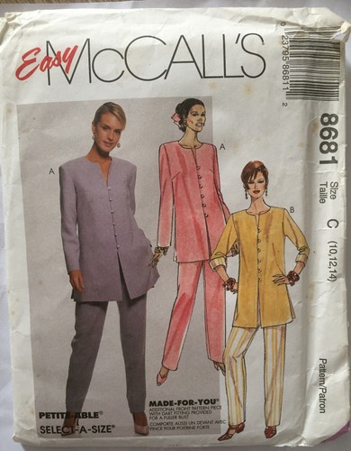 Mccall 8681 tunic - top, &