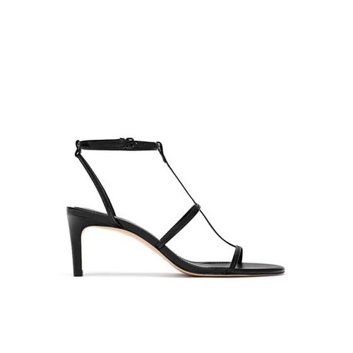 Zara leather heeled strappy - zara,