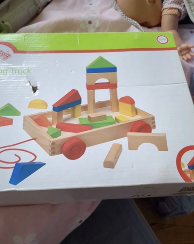 Pull along truck blocks