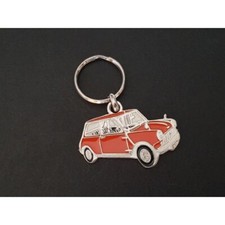 Austin Morris Cooper 850 Mini Profile Keychain (Orange)