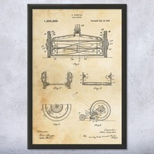 Reel Lawn Mower Patent Wall Art: Hardware Store Decor, Garage Wall Art