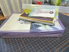 Craft Box Full Of Craft Paper Toppers Card Craft Room Clear Out