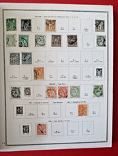 France Stamp Collection In Old Album Les Timbres de France 1876 to 1961 Used