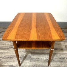Stunning Mid Century Two-Toned Teak Coffee Table With Magazine Shelf 50's/60's