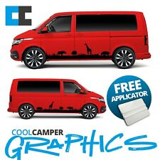 VW VOLKSWAGEN TRANSPORTER CAMPER VAN SAFARI TOUR SIDE STRIPE GRAPHIC DECALS 