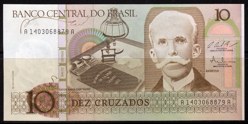 Brazil cruzados banknote - 10,