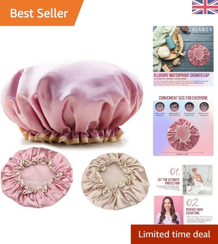 Compact luxury pink shower - shower, cap