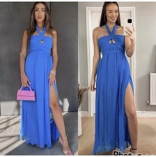 ZARA LONG HALTERNECK DRESS