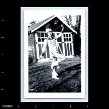 Old Vintage Photo LEGGY WOMAN