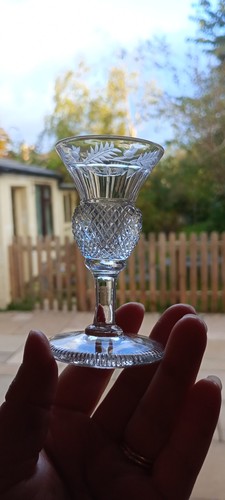 Antique crystal thistle shaped - antique,