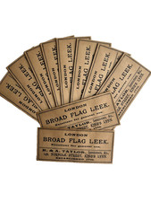Vintage paper seed packets