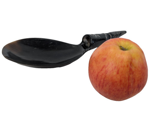 Vintage serving spoon - serving, carved