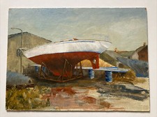 VINTAGE OIL PAINTING ON BOARD